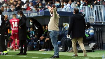 Jos&eacute; Alberto, durante el M&aacute;laga - Legan&eacute;s.