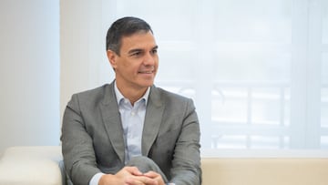 El presidente del Gobierno, Pedro Sánchez, durante una reuión con la presidenta del Banco Europeo de Inversiones, en el Palacio de la Moncloa, a 29 de julio de 2024, en Madrid (España).
29 JULIO 2024;MADRID;COMPLEJO DE LA MONCLOA;PRESIDENTE DEL GOBIERNO;PRESIDENTA DEL BANCO EUROPEO DE INVERSIONES
Eduardo Parra / Europa Press
29/07/2024