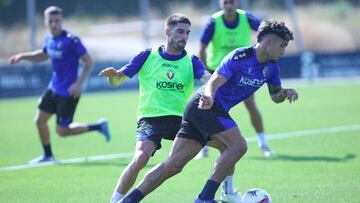 Entrenamiento esta mañana en Tajonar.