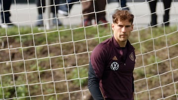 Soccer Football - UEFA Nations League - Germany Training - DFB Campus, Frankfurt, Germany - September 20, 2022 Germany's Leon Goretzka during training REUTERS/Heiko Becker