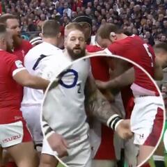 Disparate en el Seis Naciones: da un pellizco doble a su rival en las partes y su reacción es oro puro