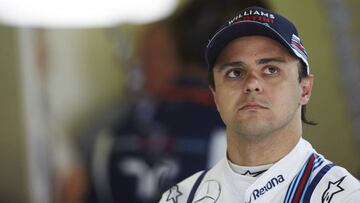 Felipe Massa durante el GP de España.