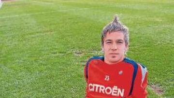 <b>REGRESO AL HELIODORO. </b>Edu Moya posó ayer para AS antes de la sesión del Celta en la Isla.