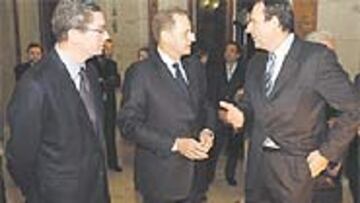 <b>PENDIENTES DEL COI.</b> Rogge hace una semana con Gallardón y Mayoral.