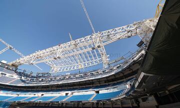 Nuevas imágenes: las obras del estadio Santiago Bernabéu avanzan a buen ritmo