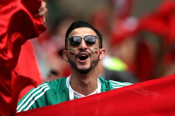 Hincha de la selección de Marruecos.