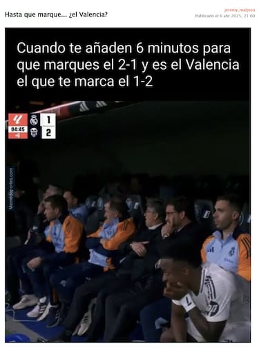 La derrota del Real Madrid, protagonista de los memes de la jornada