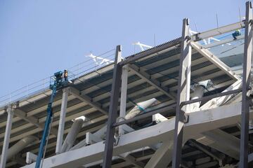 Así avanzan las obras del Santiago Bernabéu