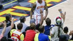 Jeff Teague durante el partido entre los Atlanta Hawks y los Boston Celtics.