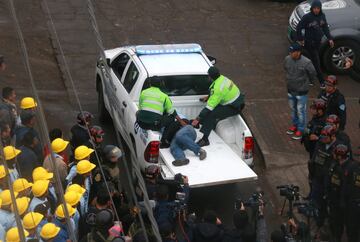 El enfrentamiento entre hinchas de Alianza y evangélicos en imágenes