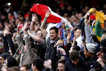 La 'ola' en las tribunas del Emirates Stadium