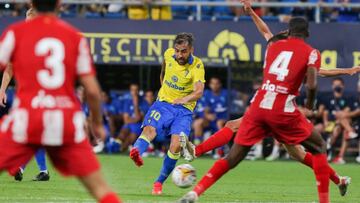 Perea, autor de un golazo en el Carranza.