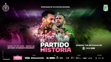 ‘Partido de la historia’: Atlético Nacional enfrentará al Inter Miami de Messi