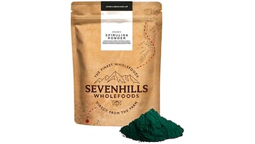 Espirulina en polvo.