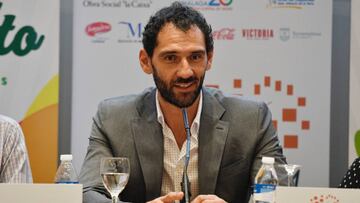 El presidente de la Federación Española de Baloncesto Jorge Garbajosa, durante un acto