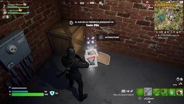 fortnite misiones april o'neil investiga mision encuentra cajas de pizza vacias