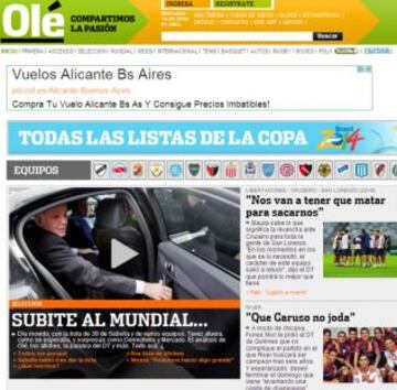 Portadas de la prensa extranjera