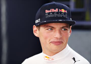 Verstappen preparándose para la clasificación del GP de Hungría. 