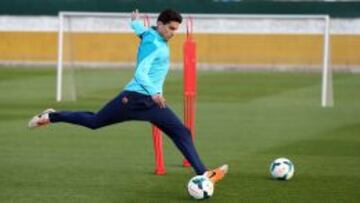 Marc Bartra, durante el entrenamiento.