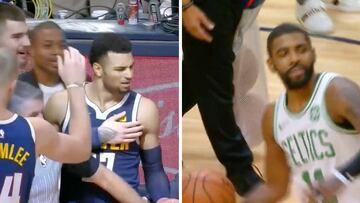 Irving lanzó el balón a la grada ante la falta de respeto de Murray