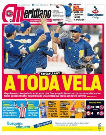 Portadas de la prensa deportiva