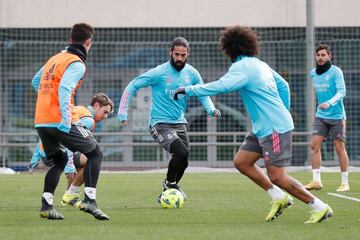 Isco, durante el ¨²ltimo entrenamiento del Real Madrid.