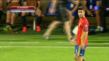 Asensio debutó en partido oficial y ya no podrá jugar con Holanda