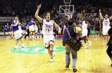 Andrés Nocioni en su primera etapa con el TAU, consigue una liga ACB en 2002 y dos Copas del Rey 2002 y 2004