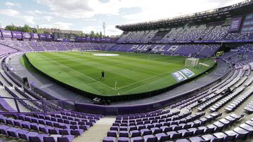 A la Izquierda de la fotografía la zona que se destinará a la polémica 'Grada de Animación' por el Real Valladolid en Zorrilla.