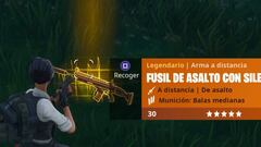 Fortnite Battle Royale: Así es el fusil de asalto con silenciador
