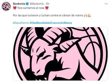 El mundo del deporte se tiñe de rosa en el #DiaMundialdelCancerdeMama