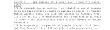 Lanús pedirá los puntos a la AFA por una mala inclusión