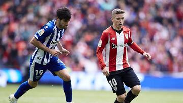 Bilbao, Vizcaya ,Spain, 27/04/2019 . Iker Muniain during the LA LIGA SOCCER MATCH between ATHLETIC CLUB BILBAO VS DEPORTIVO ALAVES at San Mames stadium.