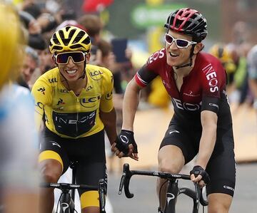 Egan Bernal es campeón virtual del Tour de Francia. Geraint Thomas es segundo en la clasificación y Steven Kruijswijk