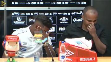 Rodrygo y su padre se despiden del Santos entre lagrimas