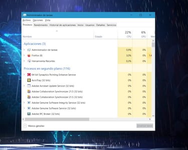 Cómo abrir el administrador de tareas de Windows 10