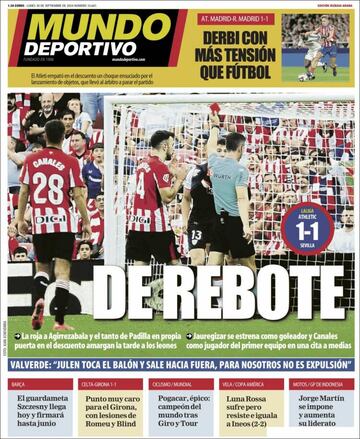 Las portadas tras el derbi