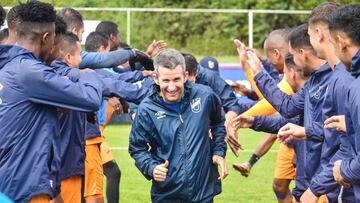 El entrenador español Igor Oca, durante uno de sus primeros entrenamientos al frente de Universidad Católica