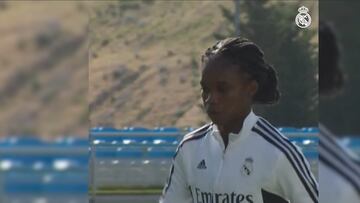 Linda Caidedo se prepara para una jornada más de LaLiga F