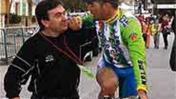 <B>BUEN MOMENTO.</B> Belda está feliz con el rendimiento de Gálvez.