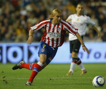Visti¨® la camiseta del Atl¨¦tico de Madrid la temporada 2004-05 y la del Osasuna la temporada 2005-06.