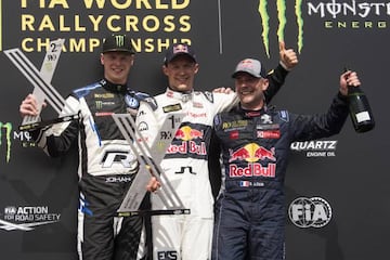 Kristofferson (el ganador final), Ekstrom (excluido) y Loeb.