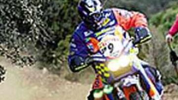 ESPECTACULAR Y EFECTIVO. Nani Roma, durante la prueba cronometrada de ayer. El piloto de Vic volvió a exhibir su rapidez.