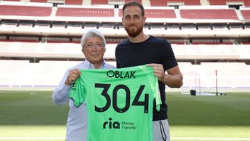 304 partidos de Oblak escribiendo la historia rojiblanca