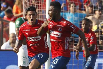 Los goles de Nacional fueron marcados por Pablo Cepellini y Yerson Candelo. Por el DIM anotaron Germán Cano y Elvis Perlaza.