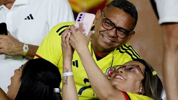 Soccer Football - World Cup - South American Qualifiers - Colombia v Brazil - Estadio Metropolitano Roberto Melendez, Barranquilla, Colombia - November 16, 2023 Luis Manuel Diaz the father of Colombia's Luis Diaz REUTERS/Luisa Gonzalez     TPX IMAGES OF THE DAY