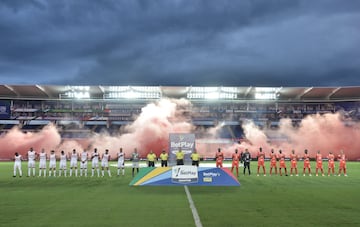 El América venció 3-0 a Santa Fe en el partido de ida de la final de la Liga BetPlay con goles de Yésus Cabrera, Duván Vergara y Santiago Moreno.