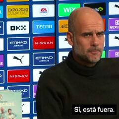 Guardiola confirma la baja capital de uno de sus pilares contra el Atleti