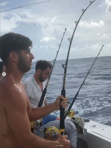 Marco Asensio es un apasionado del mar, y cada vez que puede se escapa a disfrutar de unos días en barco.