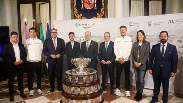 Presentación de la Copa Davis 2022 en el Ayuntamiento de Málaga.